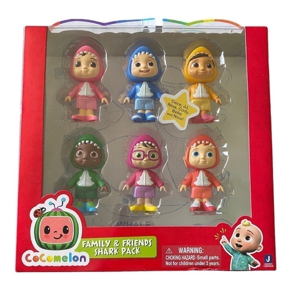 NWT-COCOMELON 6 FAMILY & FRIENDS FIGURES